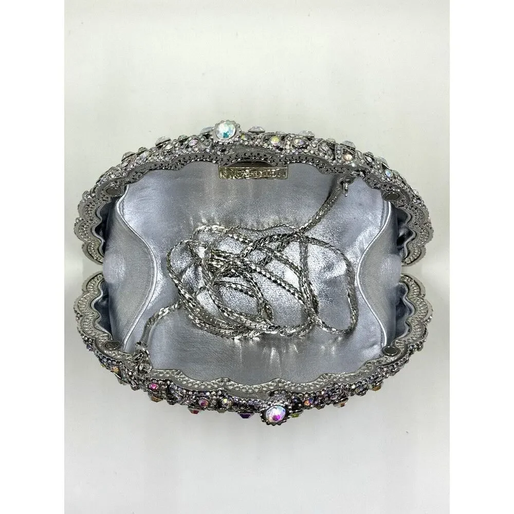 STUNNING Mission Peacock Bling Purse, has beautiful‎ silver chain,Fairy,Queen
